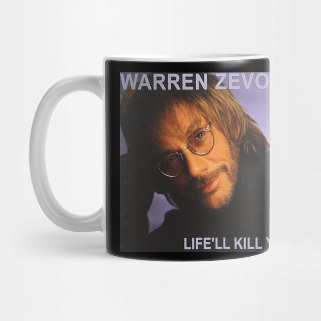 WARREN ZEVON MERCH VTG by Kiecx Art